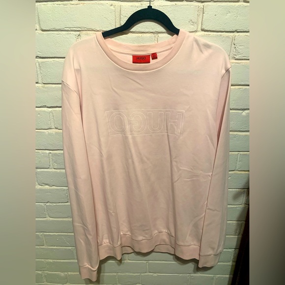 HUGO BOSS Baby Pink Reverse Hugo shirt XXL - Picture 8 of 9
